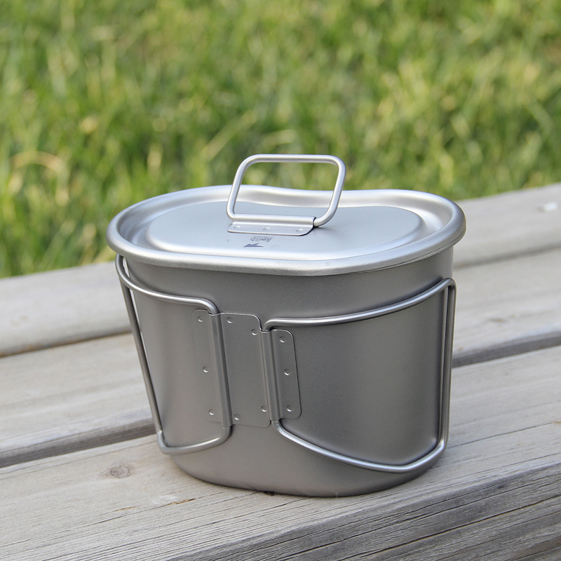 Keith 700ml Titanium Bowl Titan Military Lunchbox Titanium Canteen Cup